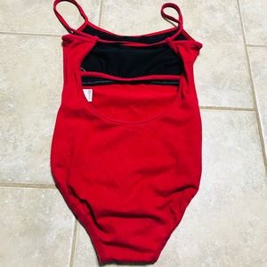Red Dance Leotard